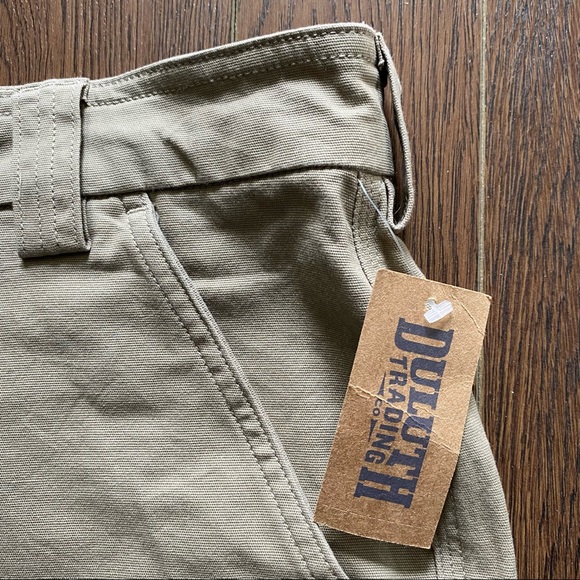 Duluth Trading Co Cargo Shorts 10” Tan New Flex Fire Hose Trim Fit Men’s Size 46 - Picture 2 of 12